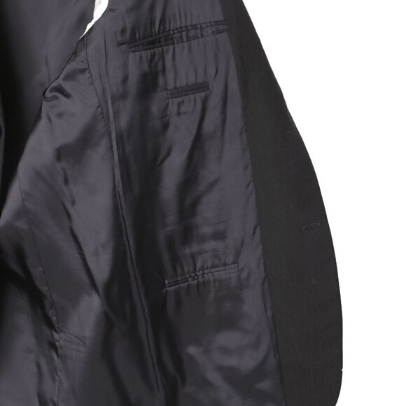 Hugo Boss Einstein Sigma Suit 100% Virgin Wool Crepe Black Classic Blazer Pants - Picture 16 of 16